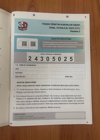 TYT Simülasyon Denemeleri 4 Genel Deneme Kitabı - Görsel 2