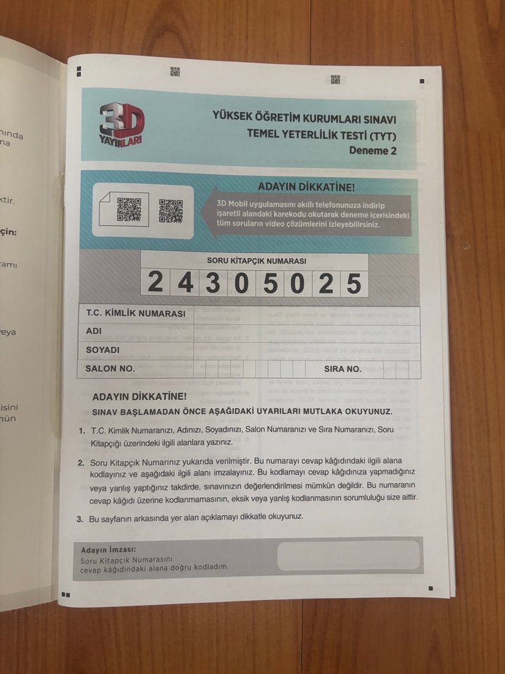 TYT Simülasyon Denemeleri 4 Genel Deneme Kitabı - Görsel 2