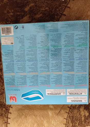 Renkli Mavi Çocuk Şişme Havuzu 2.01x1.50x0.51 m - Görsel 3