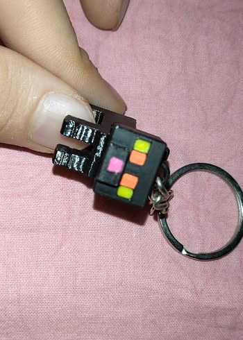 Minecraft Siyah kedi anahtarlık - Görsel 4