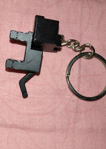 Minecraft Siyah kedi anahtarlık - Görsel 2