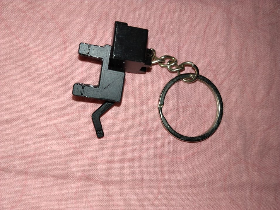 Minecraft Siyah kedi anahtarlık - Görsel 2