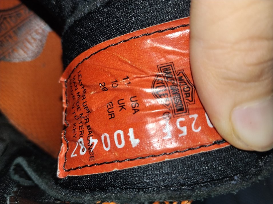 Harley Davidson Siyah Hakiki deri bot 29 numara - Görsel 5