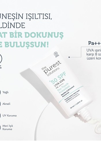 The Purest Solutions 50 SPF Güneş Koruyucu - Görsel 3