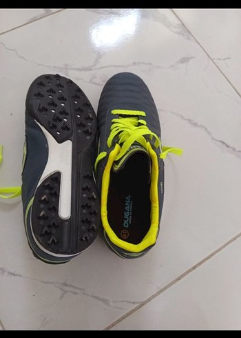 Diğer Gri Sarı Erkek Spor Ayakkabı Velcro Bağcıklı