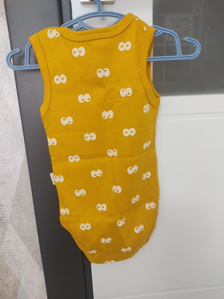 Sarı Desenli Bebek Erkek Çıtçıtlı Body - Görsel 2