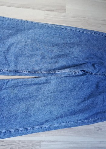 l Beden Geniş Kesim Midi Kadın Denim Jean