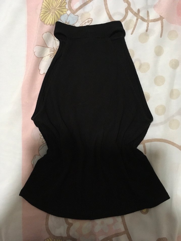 halter yaka siyah ust - Görsel 2