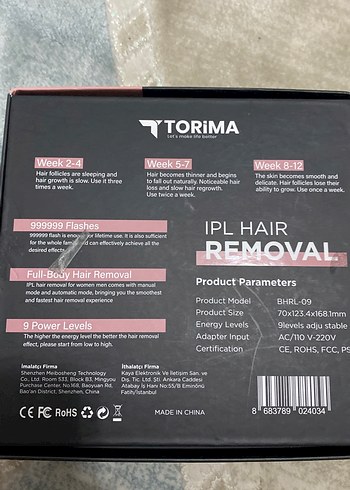 Torima IPL Lazer Epilasyon Cihazı Beyaz - Görsel 5