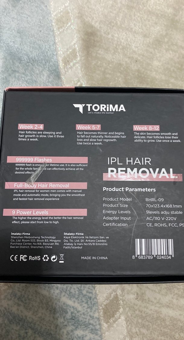 Torima IPL Lazer Epilasyon Cihazı Beyaz - Görsel 5