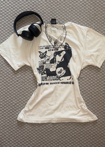 Baskılı oversize T-shirt