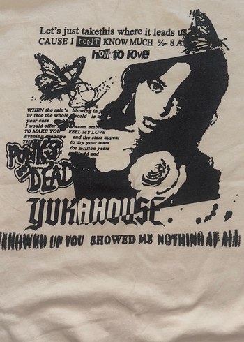s Beden Baskılı oversize T-shirt