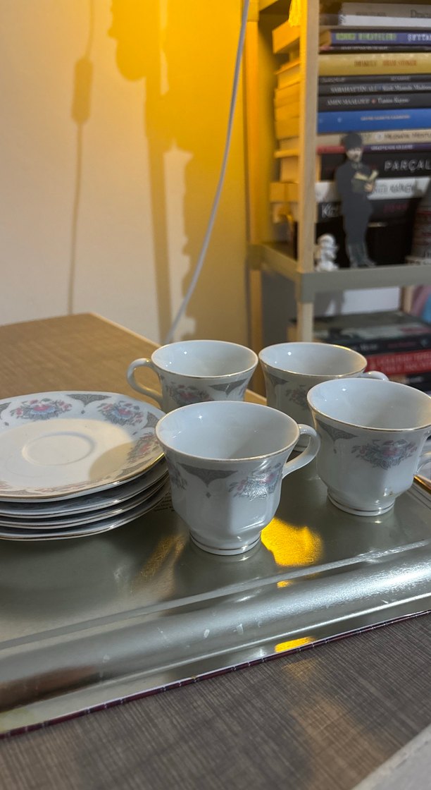 Vintage Parça kahve fincanları (4 adet) - Görsel 3