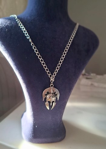  Beden Spartan Helmet Gothic Necklace
