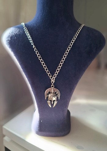Spartan Helmet Gothic Necklace