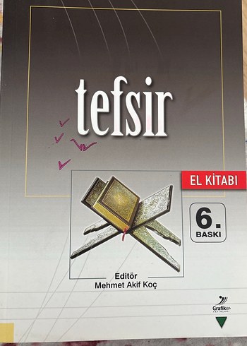 Tefsir El Kitabı 6. Baskı - Mehmet Akif Koç
