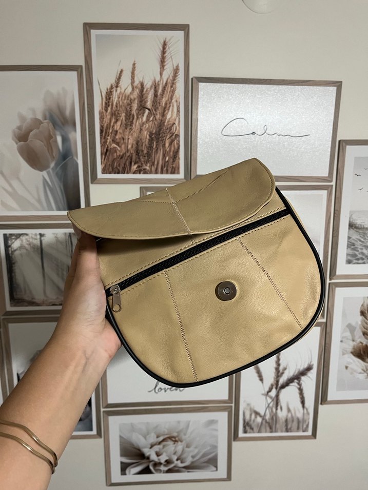 hakiki kuzu derisi çanta - Görsel 4