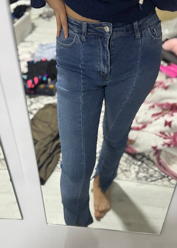 Tokalı, Mavi Kadın Slim Fit Denim Pantolon - Görsel 2