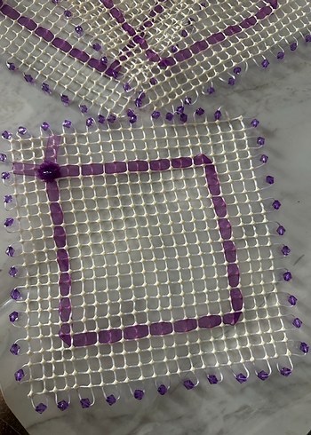 Mor Boncuklu El Yapımı Supla - Görsel 2