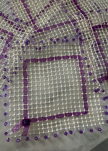 Mor Boncuklu El Yapımı Supla - Görsel 7