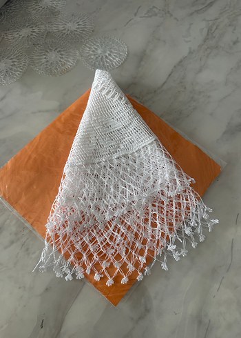 Bohem Tarzı Beyaz El Örgüsü Dantel Masa Örtüsü - Görsel 7