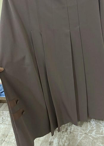 Kadın vizon Piliseli Uzun Etek - Görsel 4