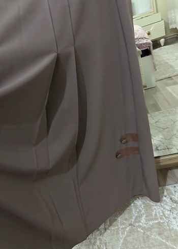 Kadın vizon Piliseli Uzun Etek - Görsel 3