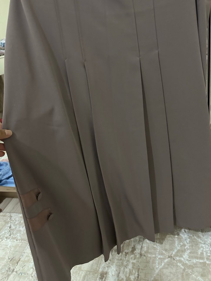 Kadın vizon Piliseli Uzun Etek - Görsel 4