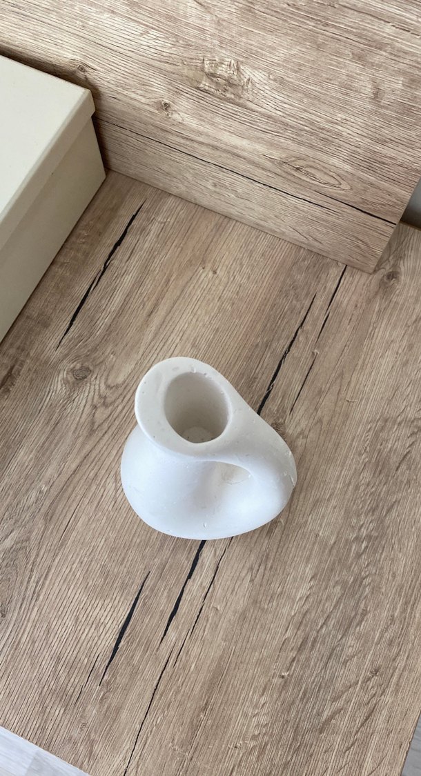 Beyaz Dekoratif Seramik Vazo - Görsel 4