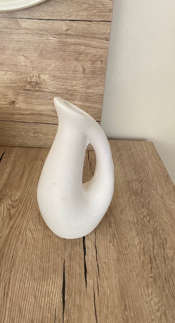 Beyaz Dekoratif Seramik Vazo - Görsel 2