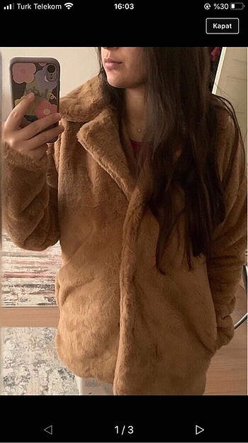 Peluş mont
