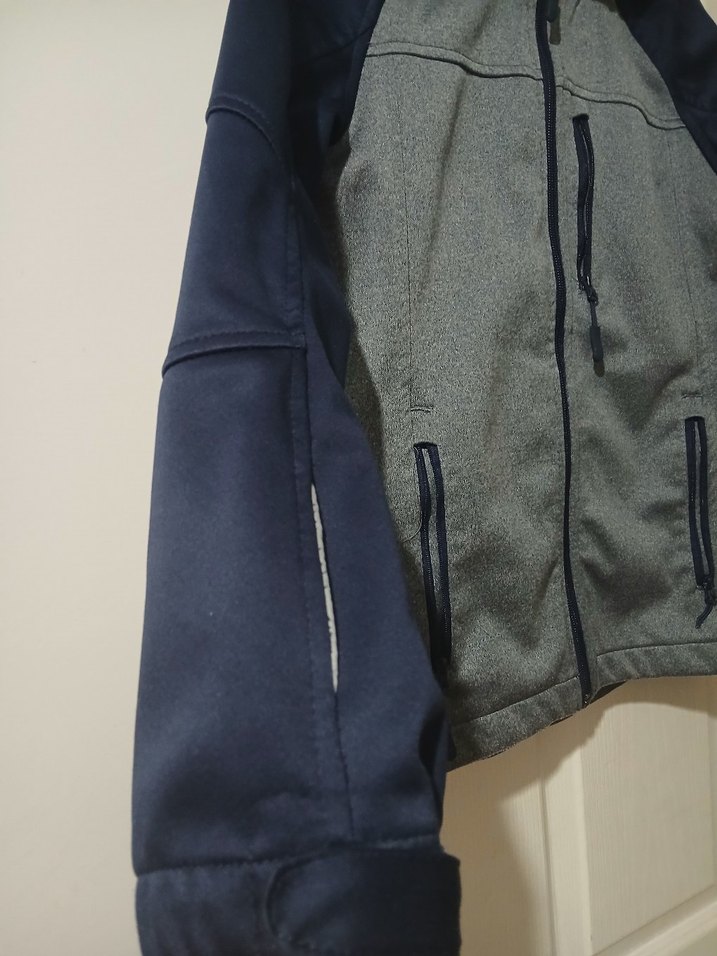 Erkek Çocuk Gri Fermuarlı Street Wear Ceket - Görsel 2