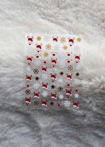 Noel Temalı Tırnak Stickeri - Görsel 3