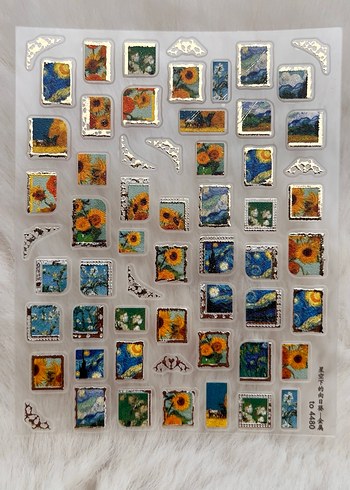 Çok Renkli Çiçek Desenli Tırnak Süslemeleri - Görsel 3