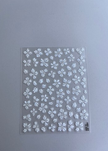 Çiçek desenli tırnak stickerleri