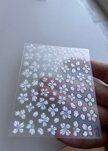 Sheinside Çiçek desenli tırnak stickerleri
