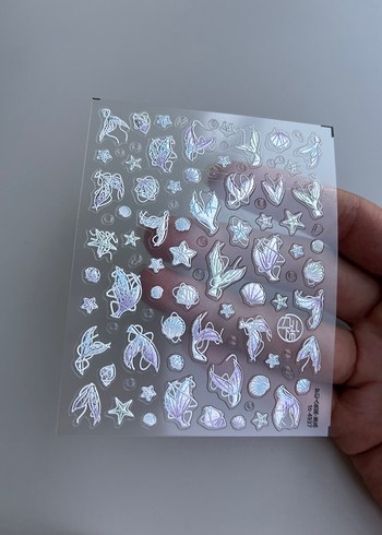 Sheinside Deniz temalı tırnak stickeri