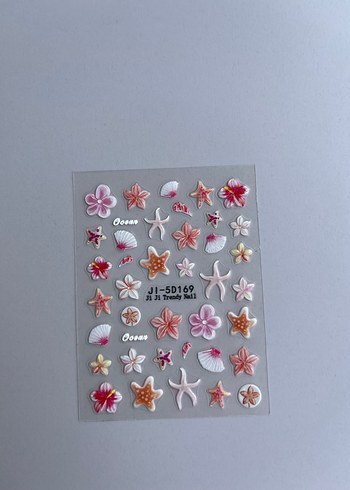 Yaz temalı tırnak stickerleri 