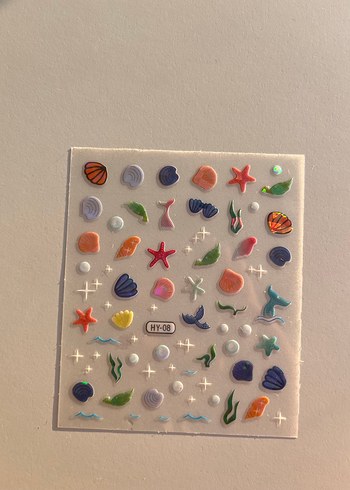 Pastel Deniz Temalı Tırnak Süslemeleri