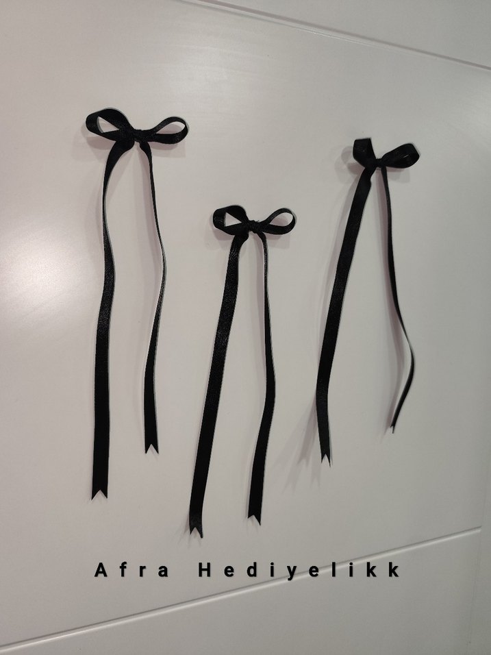 Siyah Uzun Kurdele Konsept Doğum Günü Süsü - Görsel 3