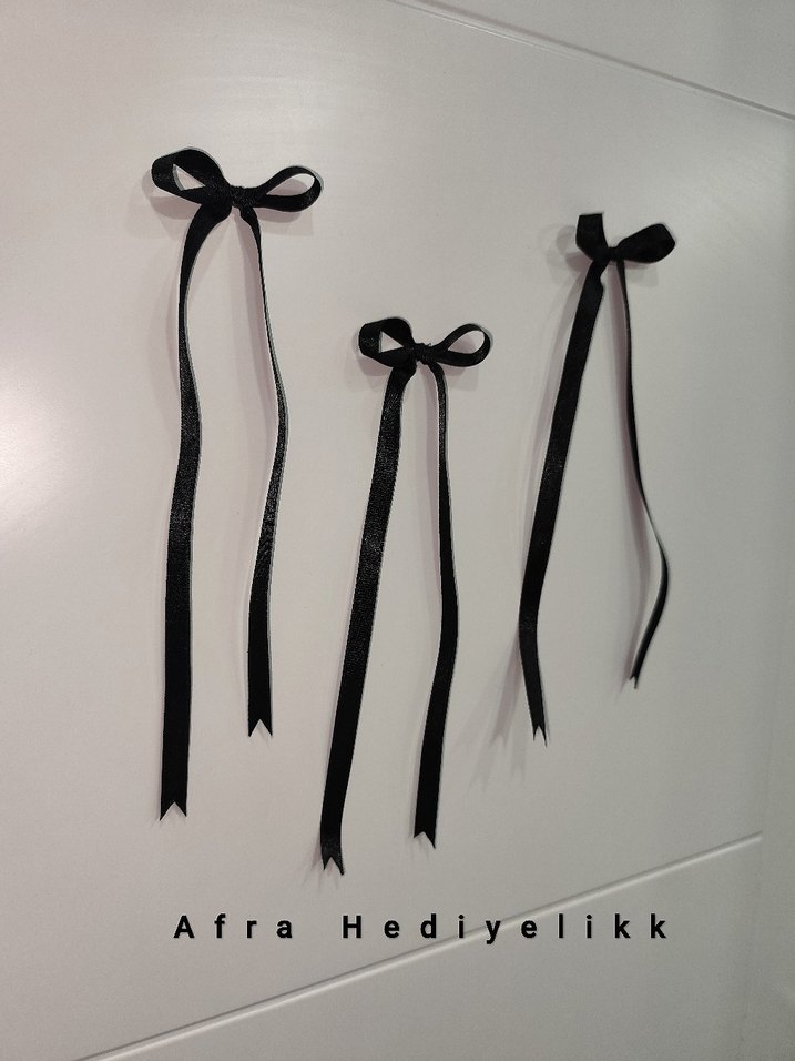 Siyah Uzun Kurdele Konsept Doğum Günü Süsü - Görsel 5