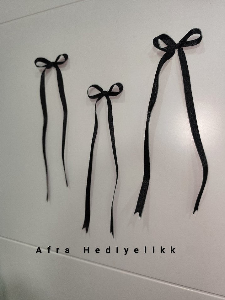 Siyah Uzun Kurdele Konsept Doğum Günü Süsü - Görsel 2