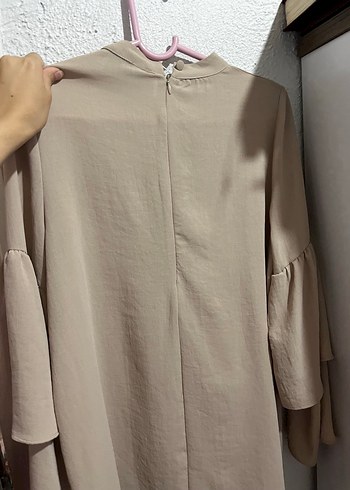 Defacto Bej Kadın Ruffle Detaylı Bluz Şifon çok güzel kumaşı var