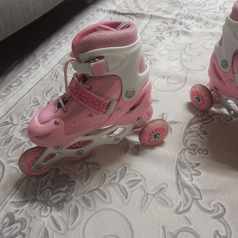 Pembe Bağcıklı Kız çocuk Paten - Görsel 3