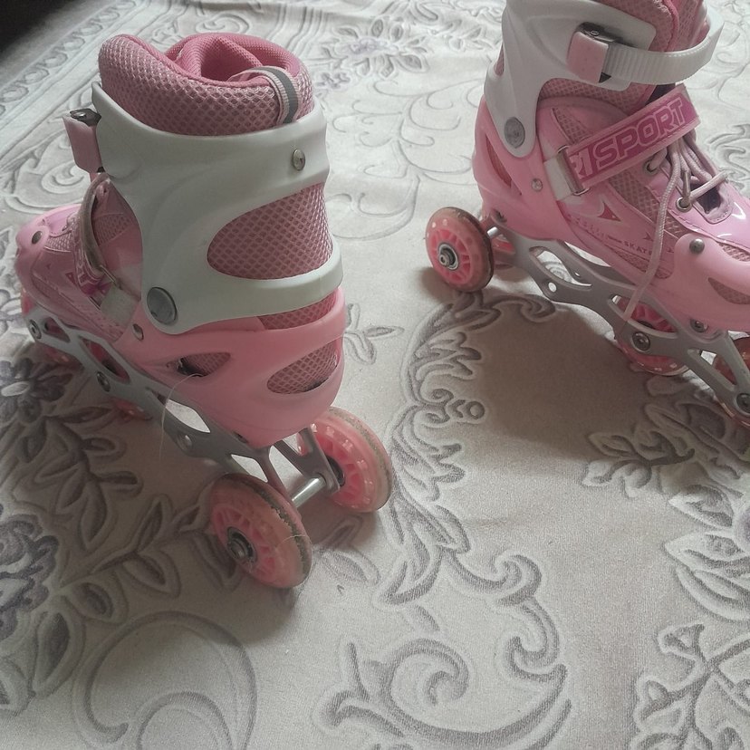 Pembe Bağcıklı Kız çocuk Paten - Görsel 4