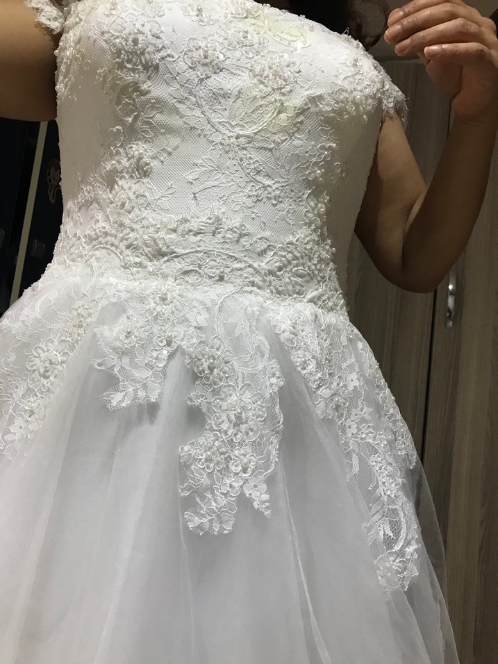 Straplez Midi Prenses Gelinlik - Görsel 4