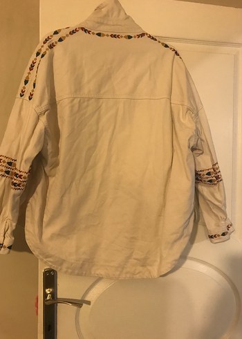 Bej Midi Kadın Ceket Düğmeli Street Wear - Görsel 5