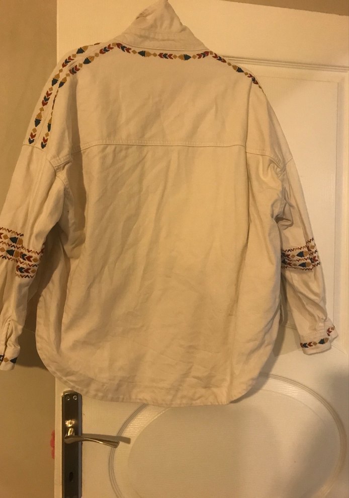 Bej Midi Kadın Ceket Düğmeli Street Wear - Görsel 5