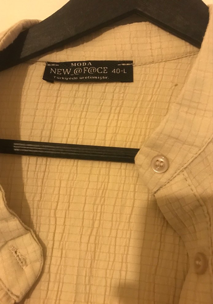 Bej Keten Bohem Gömlek - Görsel 3