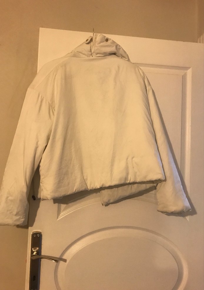 Beyaz Kemerli Keten Kadın Ceket - Görsel 5